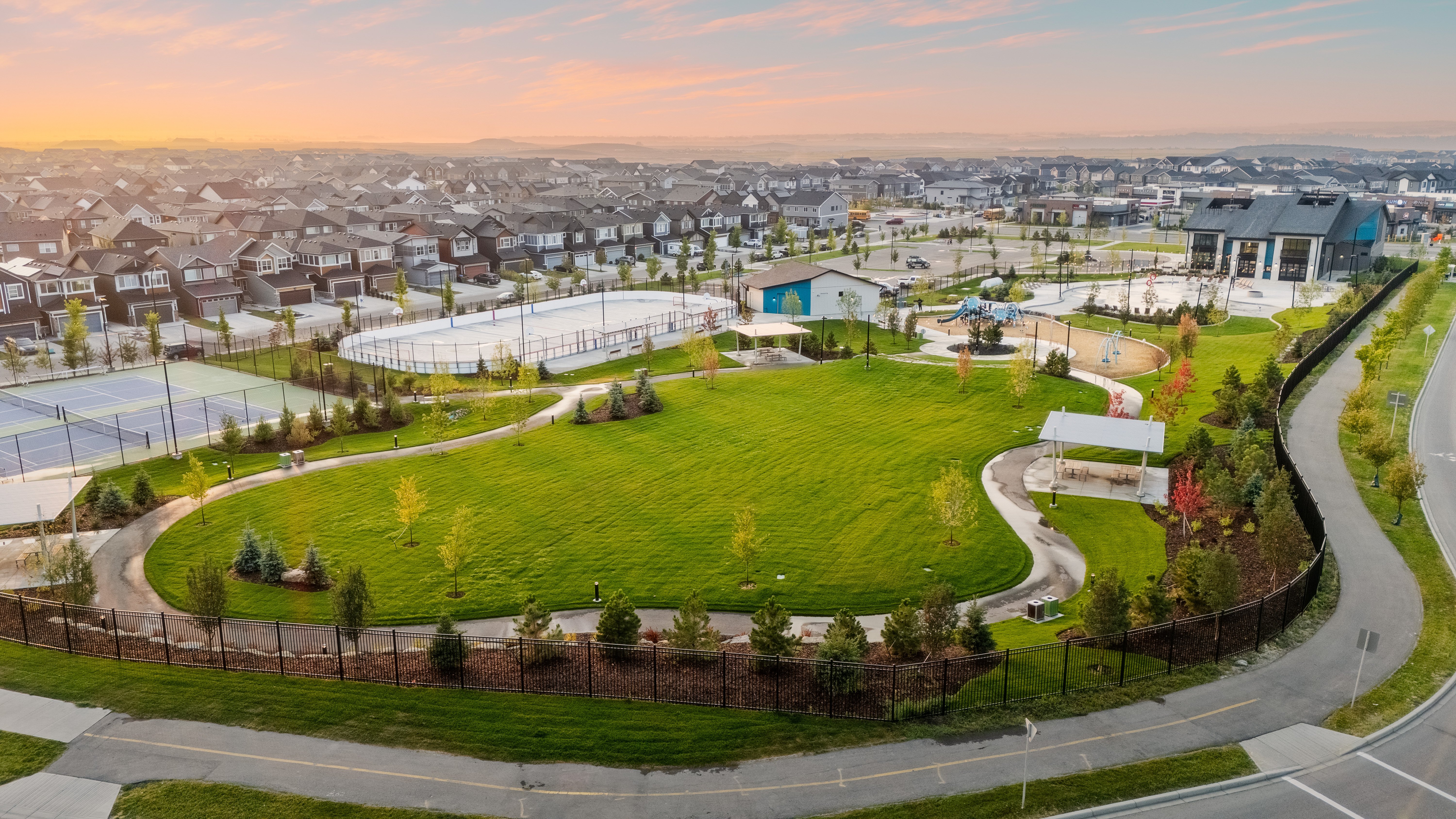 Aerial view of Seton HOA