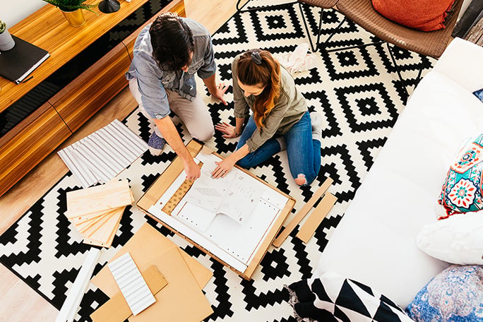 people looking at drawing