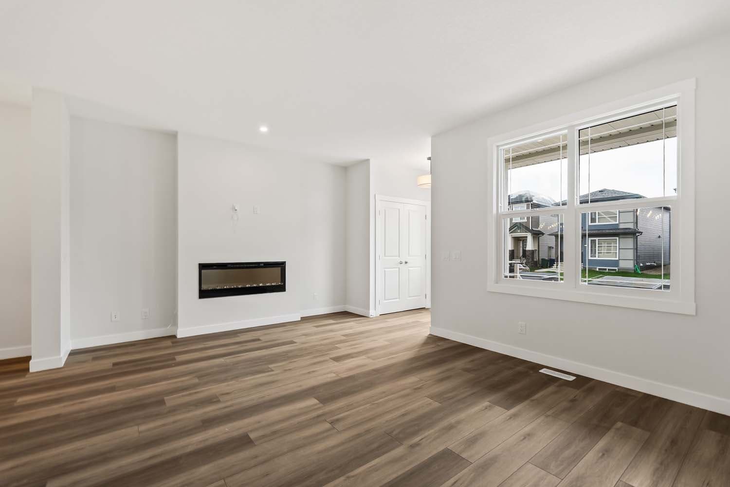 Foyer of quick possession home in Chinook Gate Airdrie