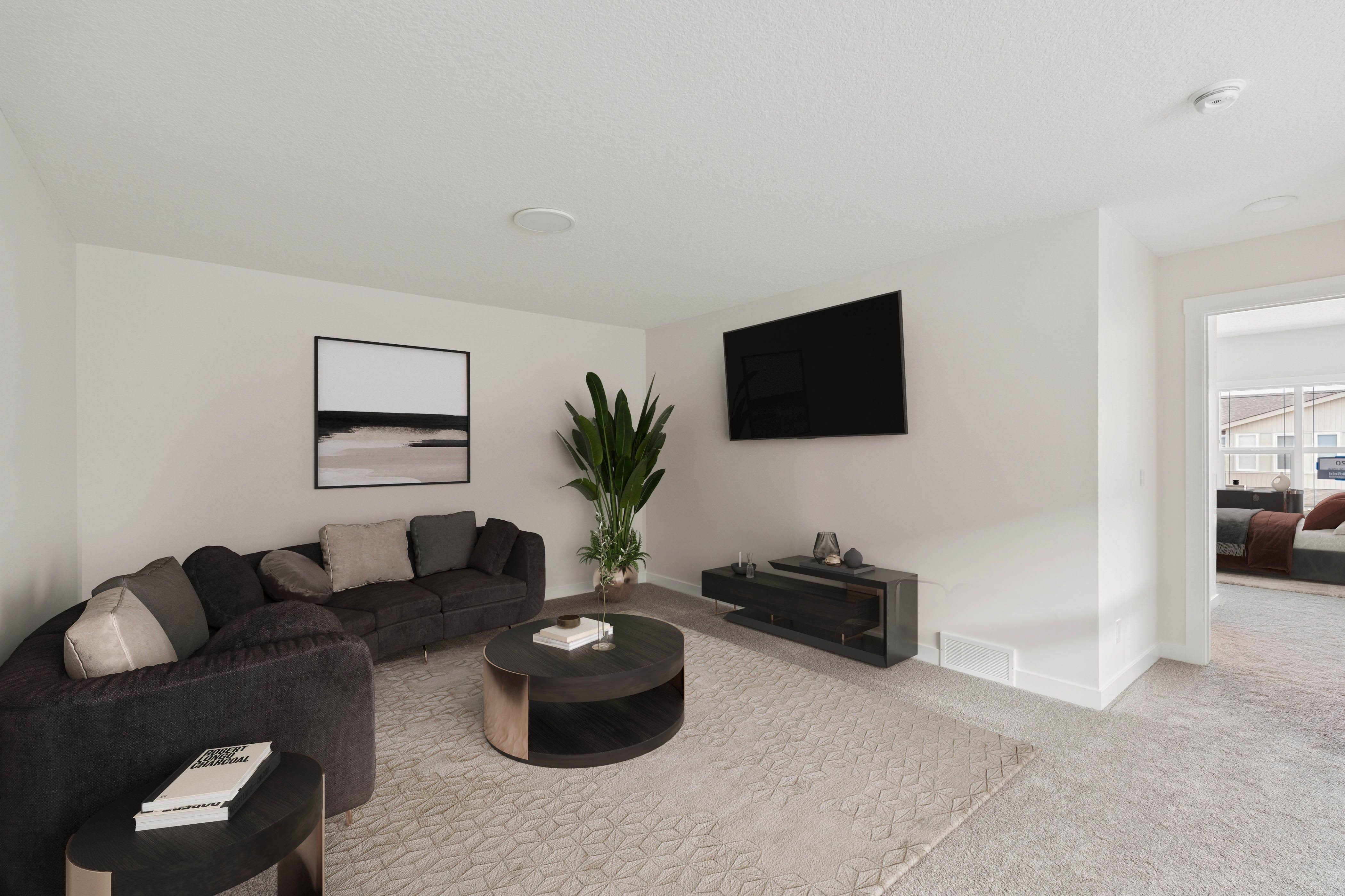 A photo of the front garage quick possession home at 120 Creekstone Circle SW in Creekstone by Brookfield Residential