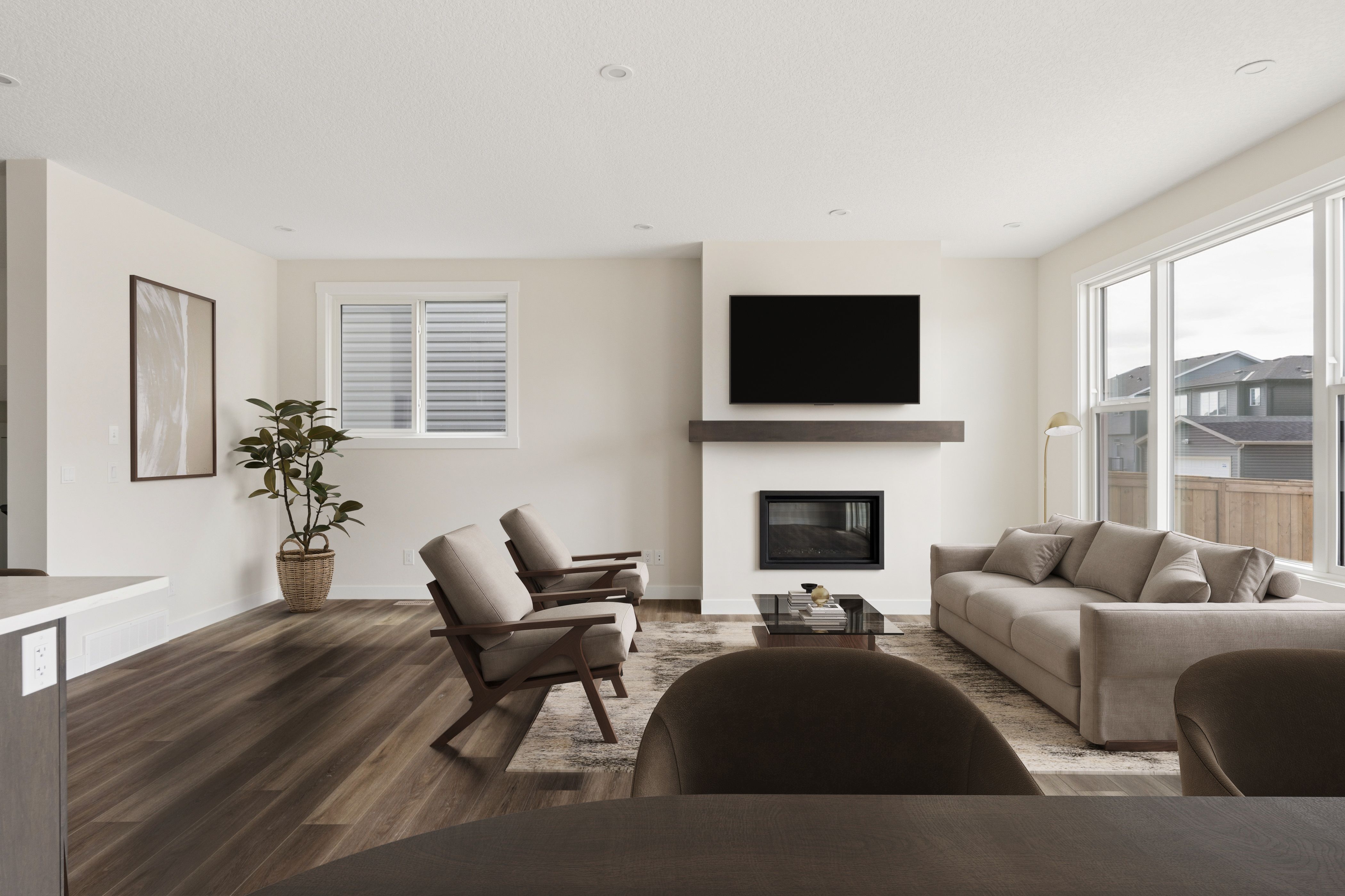 A photo of the front garage quick possession home at 120 Creekstone Circle SW in Creekstone by Brookfield Residential