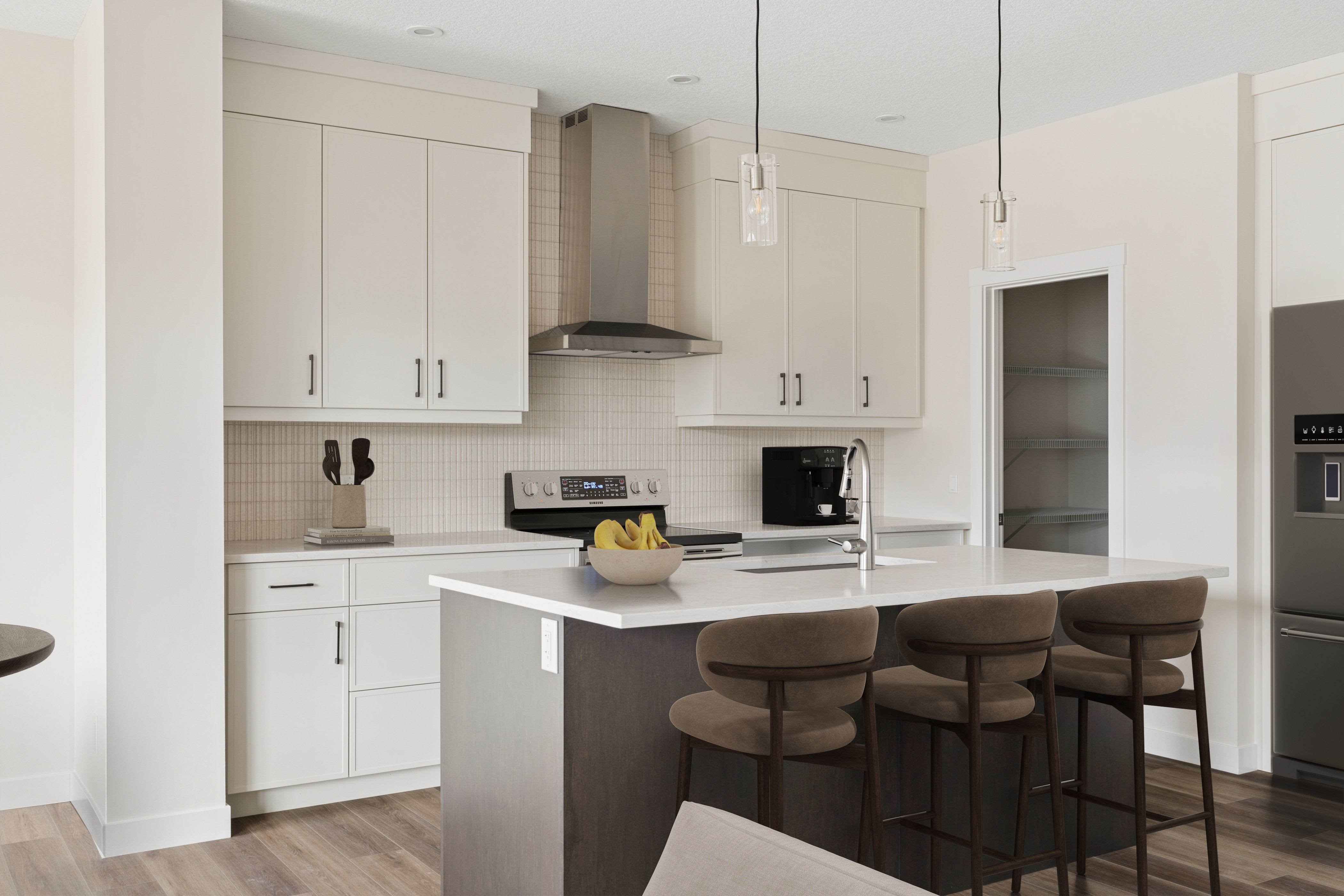 A photo of the front garage quick possession home at 120 Creekstone Circle SW in Creekstone by Brookfield Residential