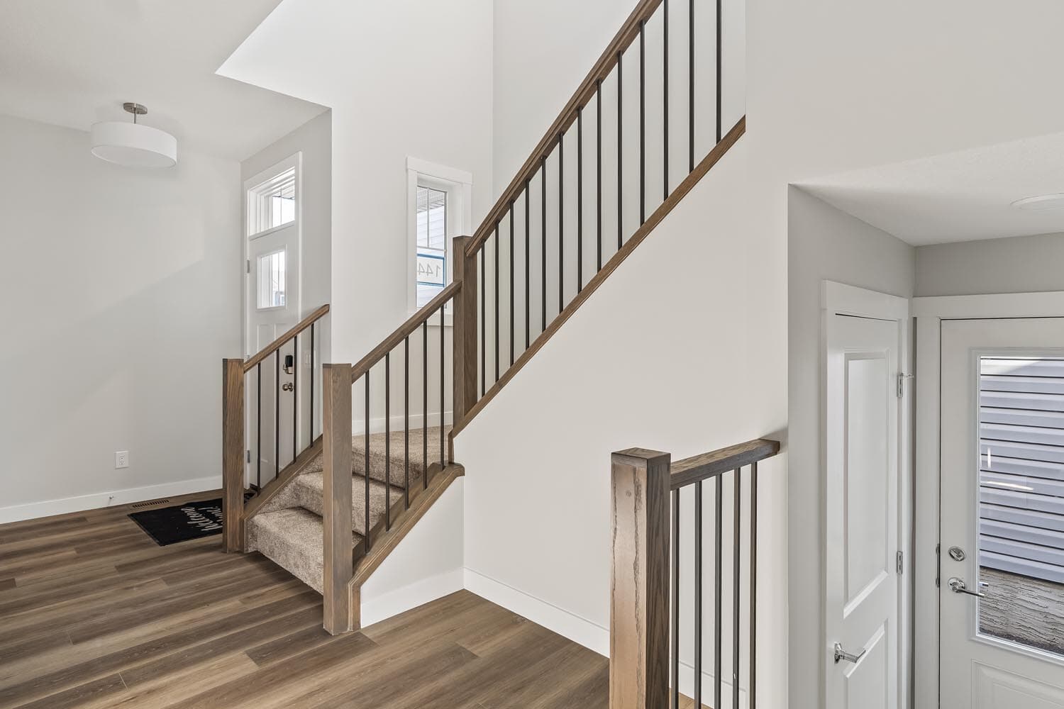 A photo of the front garage quick possession home at 144 Creekstone Circle SW in Creekstone by Brookfield Residential