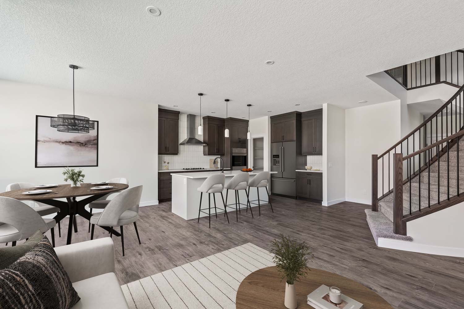 A photo of a quick possession home by Brookfield Residential, located at 167 Lucas Gardens NW in Livingston, Calgary, Alberta.