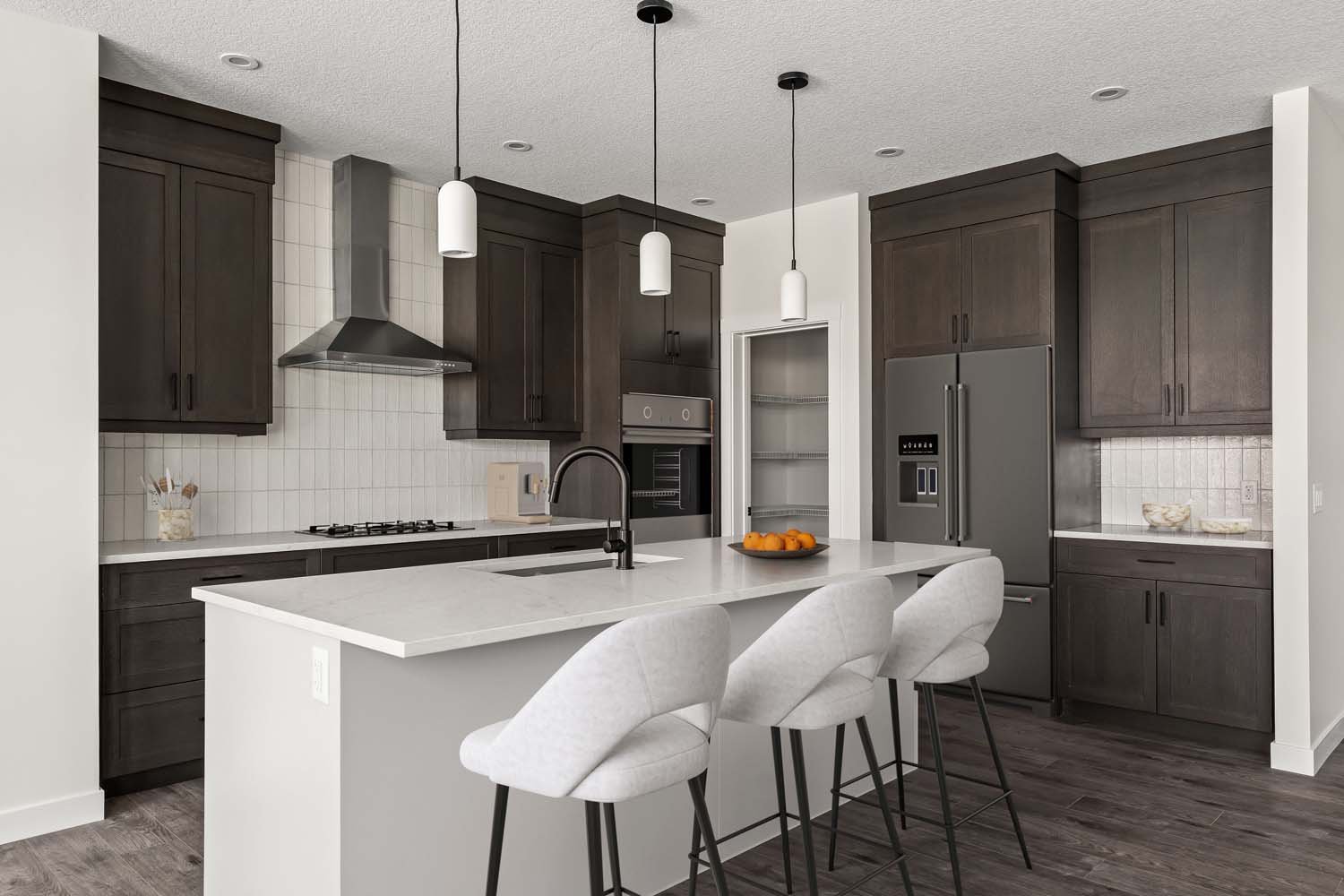 A photo of a quick possession home by Brookfield Residential, located at 167 Lucas Gardens NW in Livingston, Calgary, Alberta.