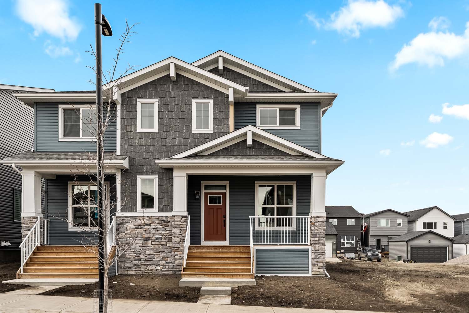 A photo of a quick possession home by Brookfield Residential, located at 19 Herron Walk NE in Livingston, Calgary, Alberta.