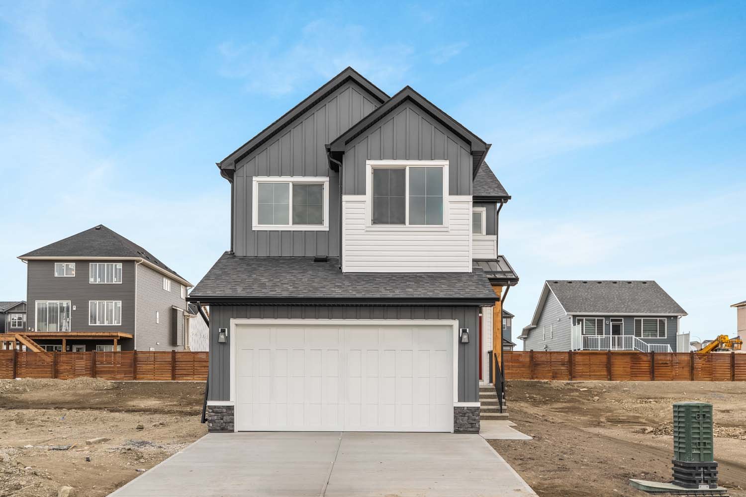 A photo of a quick possession home by Brookfield Residential located at 207 Lucas Gardens NW in Livingston, Calgary, Alberta.