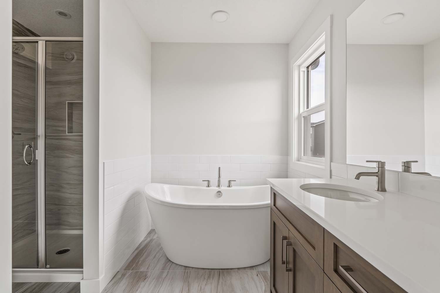 A photo of a quick possession home by Brookfield Residential located at 207 Lucas Gardens NW in Livingston, Calgary, Alberta.