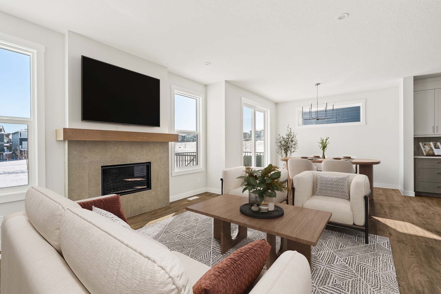 A photo of a quick possession home by Brookfield Residential, located at 34 Calhoun Hill NE in Livingston, Calgary, Alberta.