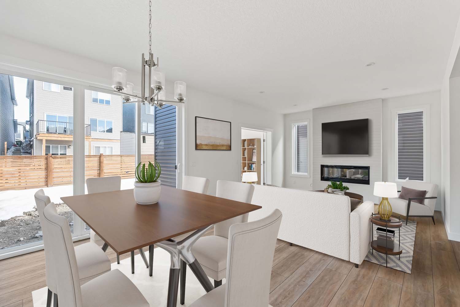 A photo of a quick possession home by Brookfield Residential, located at 486 Lucas Way NW in Livingston, Calgary, Alberta.