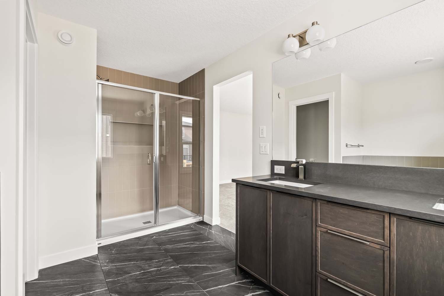 A photo of a quick possession home by Brookfield Residential, located at 506 Lucas Way NW in Livingston, Calgary, Alberta.