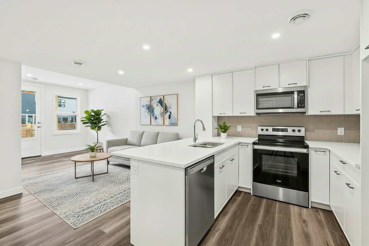 A photo of a quick possession home by Brookfield Residential, located at 54 Lucas Place NW in Livingston, Calgary, Alberta.