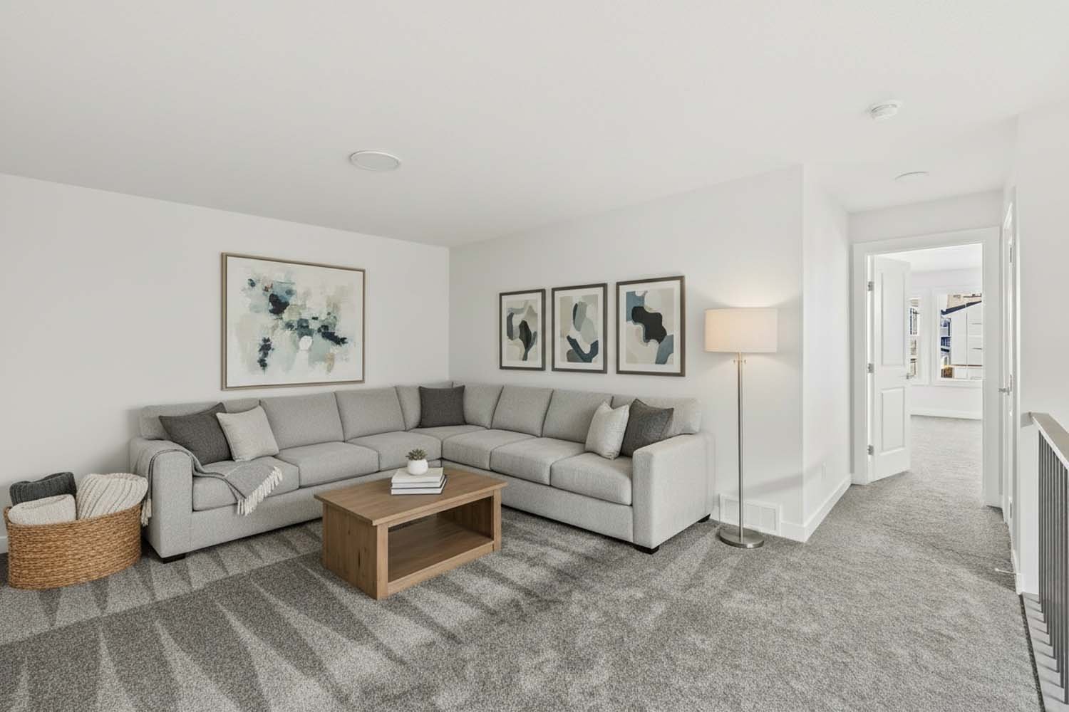 A photo of a quick possession home by Brookfield Residential, located at 54 Lucas Place NW in Livingston, Calgary, Alberta.