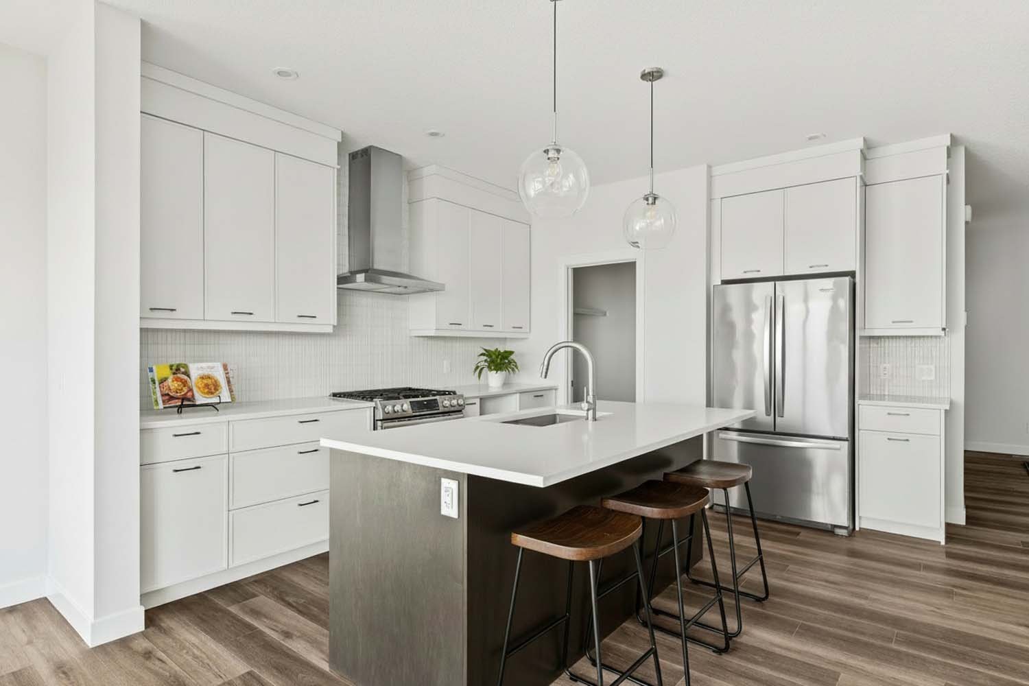 A photo of a quick possession home by Brookfield Residential, located at 54 Lucas Place NW in Livingston, Calgary, Alberta.