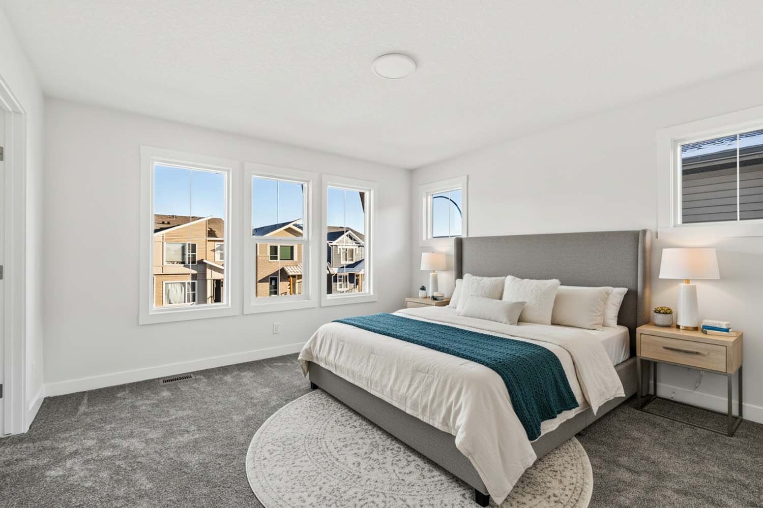 A photo of a quick possession home by Brookfield Residential, located at 54 Lucas Place NW in Livingston, Calgary, Alberta.