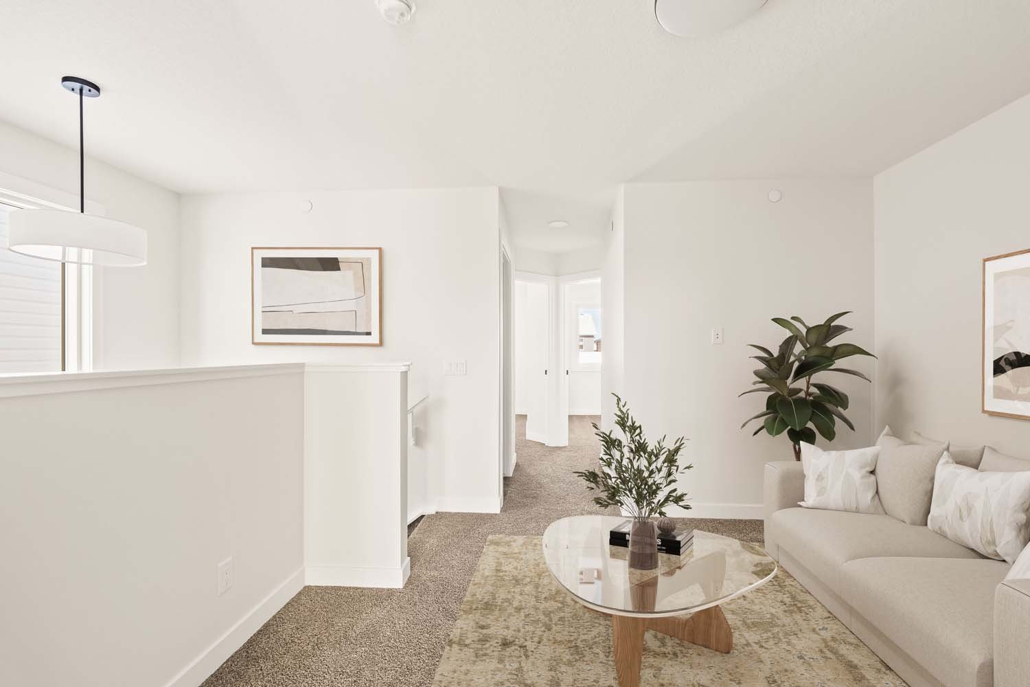 A photo of a quick possession home by Brookfield Residential, located at 55 Herron Walk NE in Livingston, Calgary, Alberta.