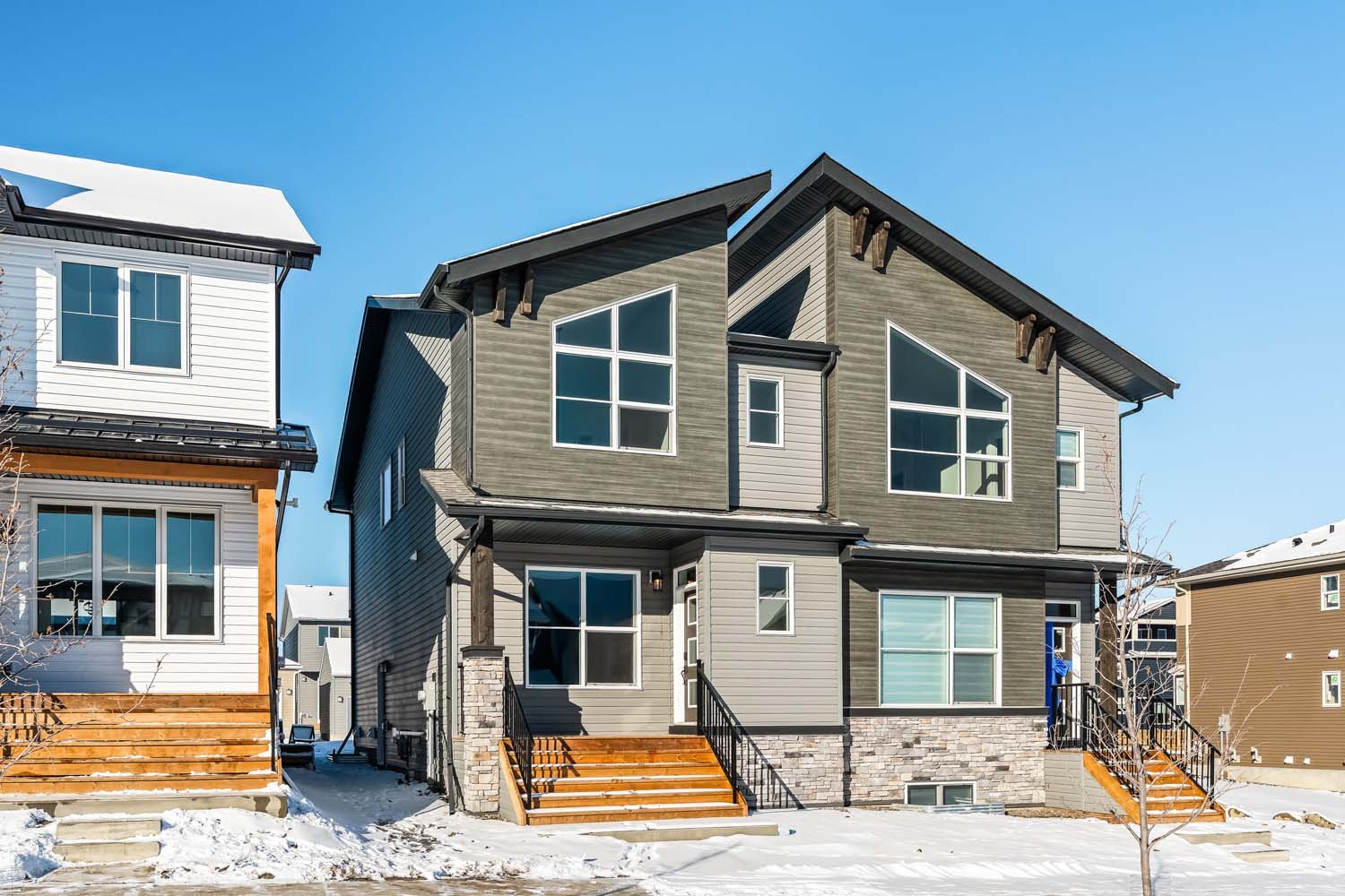A photo of a quick possession home by Brookfield Residential, located at 55 Herron Walk NE in Livingston, Calgary, Alberta.