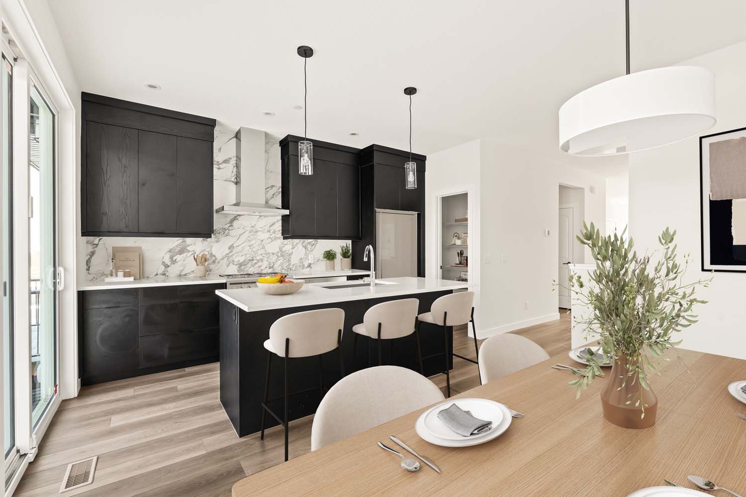 A photo of a quick possession home by Brookfield Residential, located at 55 Herron Walk NE in Livingston, Calgary, Alberta.