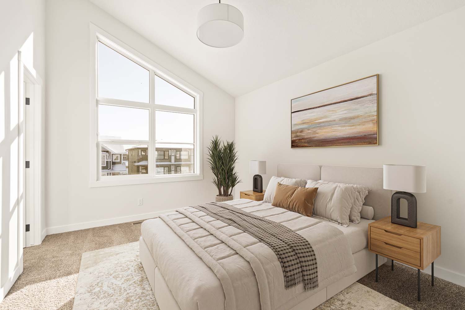 A photo of a quick possession home by Brookfield Residential, located at 55 Herron Walk NE in Livingston, Calgary, Alberta.