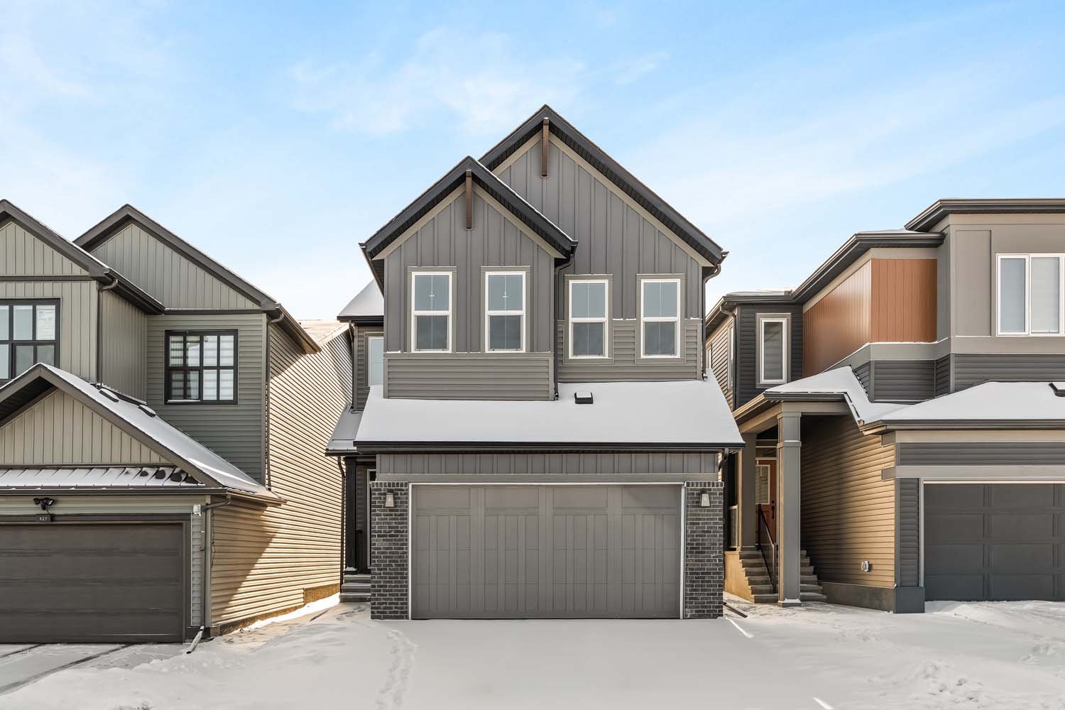 A photo of a quick possession home by Brookfield Residential, located at 819 Livingston View NE in Livingston, Calgary, Alberta.