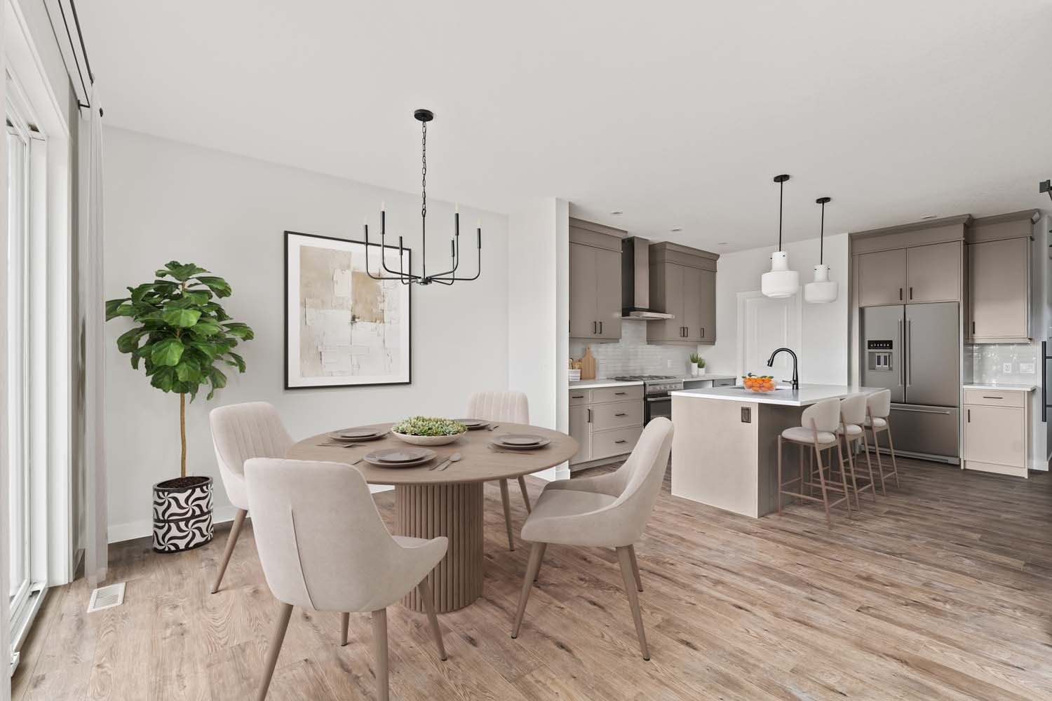 A photo of a quick possession home by Brookfield Residential located at 87 Lucas Passage NW in Livingston, Calgary, Alberta.