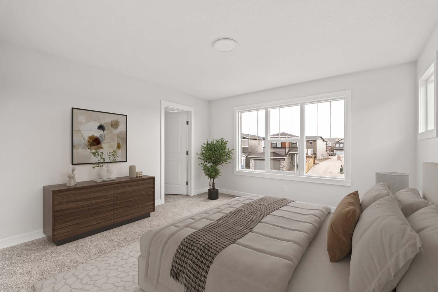 A photo of a quick possession home by Brookfield Residential located at 87 Lucas Passage NW in Livingston, Calgary, Alberta.