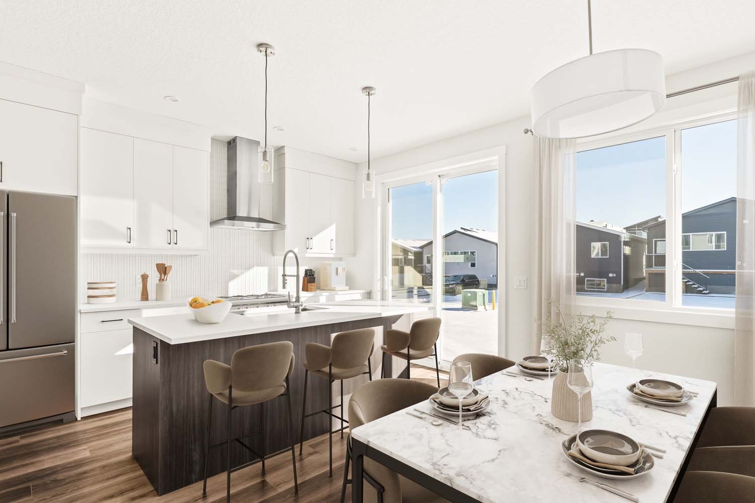 A photo of a quick possession home by Brookfield Residential, located at 885 Livingston View NE in Livingston, Calgary, Alberta.