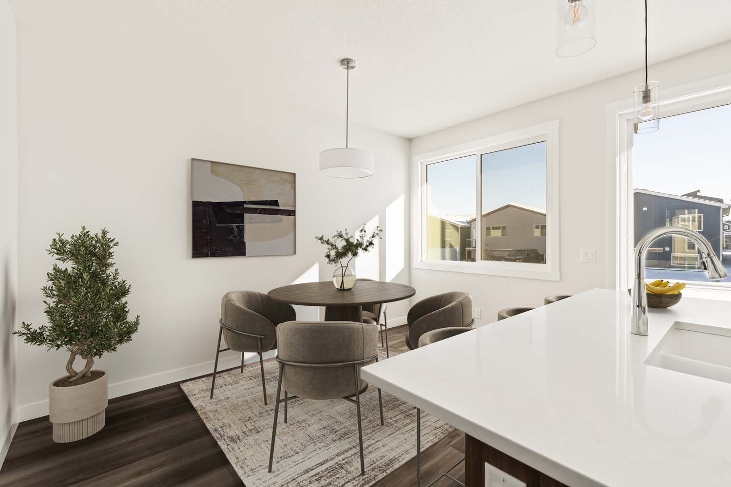 A photo of a quick possession home by Brookfield Residential, located at 889 Livingston View NE in Livingston, Calgary, Alberta.