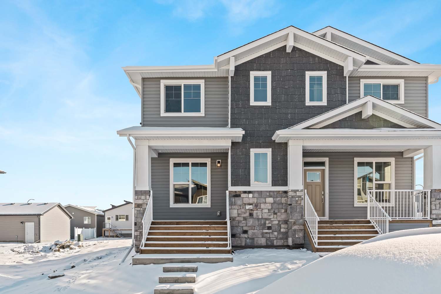 A photo of a quick possession home by Brookfield Residential, located at 889 Livingston View NE in Livingston, Calgary, Alberta.