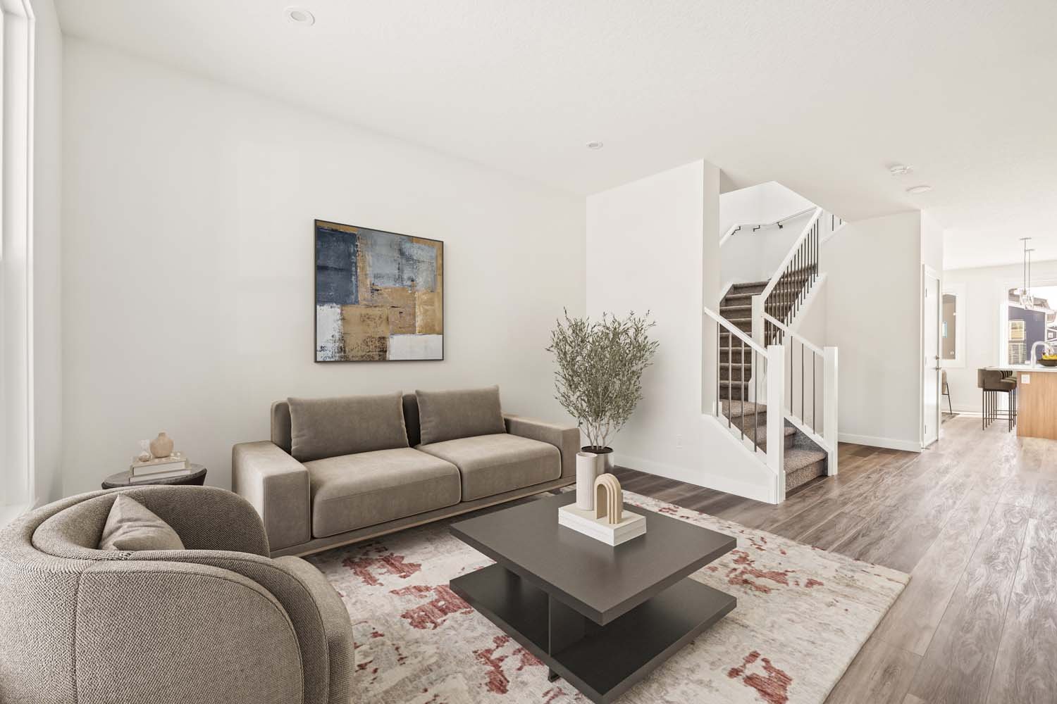 A photo of a quick possession home by Brookfield Residential, located at 889 Livingston View NE in Livingston, Calgary, Alberta.