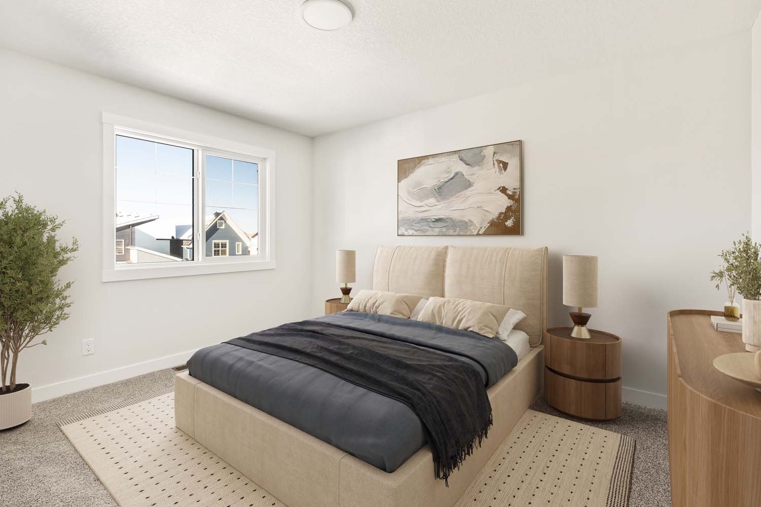 A photo of a quick possession home by Brookfield Residential, located at 889 Livingston View NE in Livingston, Calgary, Alberta.