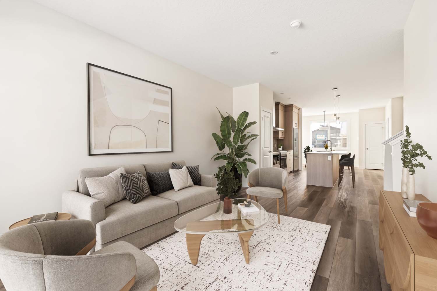 A photo of a quick possession home by Brookfield Residential, located at 953 Livingston View NE in Livingston, Calgary, Alberta.