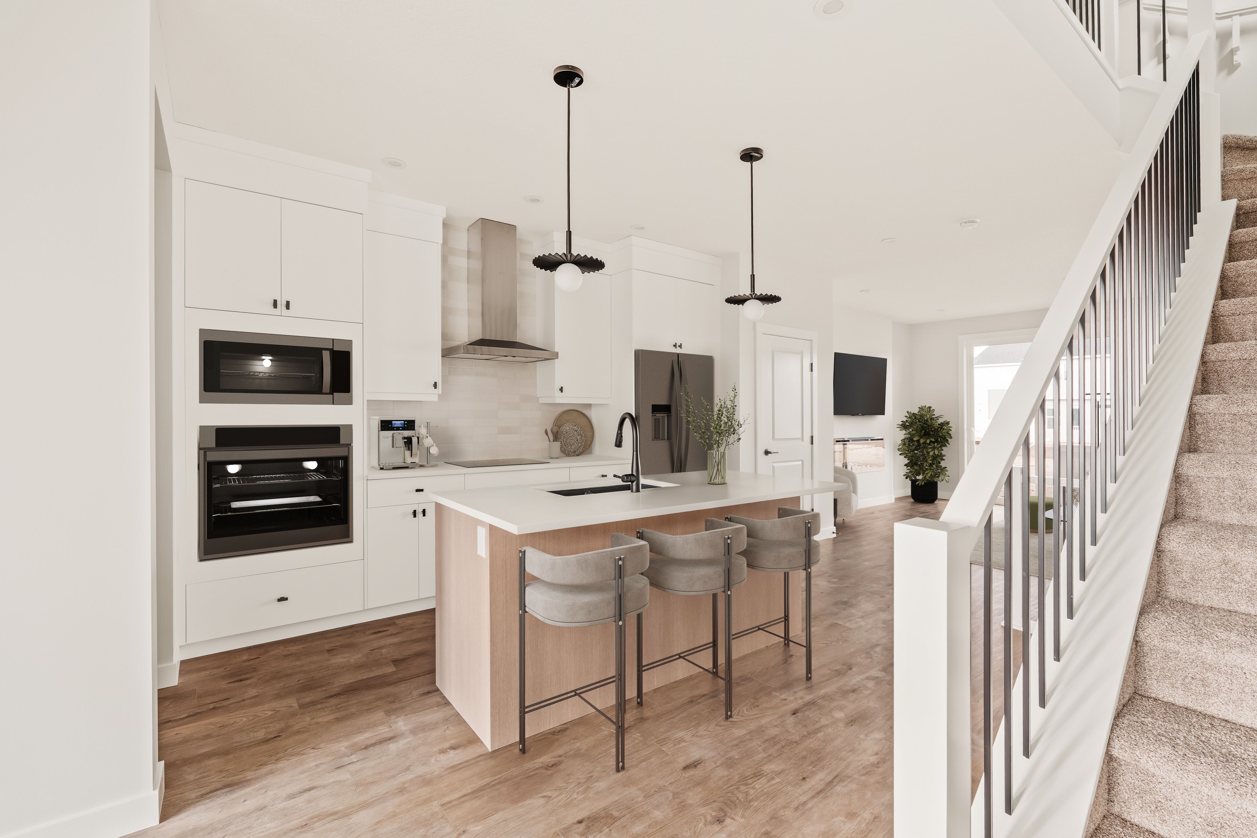 A photo of a quick possession home by Brookfield Residential located at 114 Setonvista Grove SE in Seton Ridge, Calgary, Alberta.