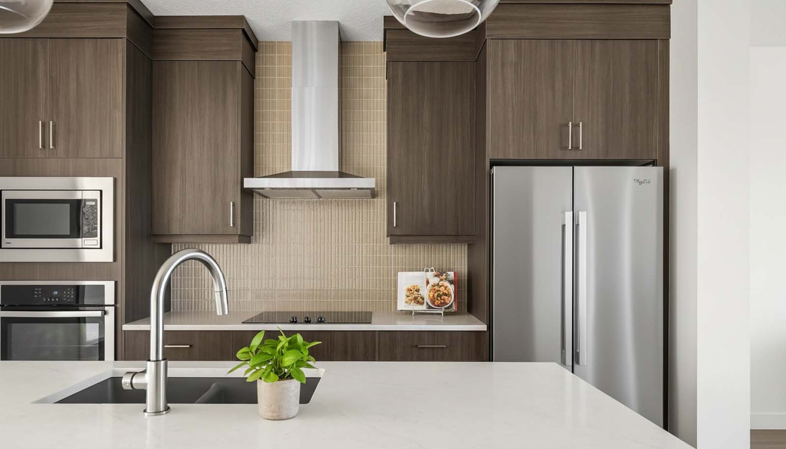 A photo of a quick possession home by Brookfield Residential located at 138 Setonvista Grove SE in Seton Ridge, Calgary, Alberta.