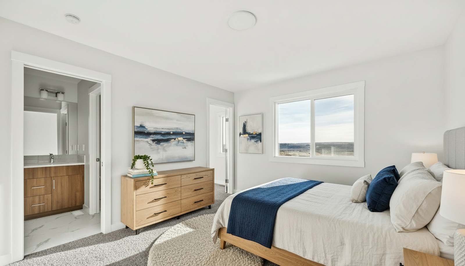 A photo of a quick possession home by Brookfield Residential located at 142 Setonvista Grove SE in Seton Ridge, Calgary, Alberta.