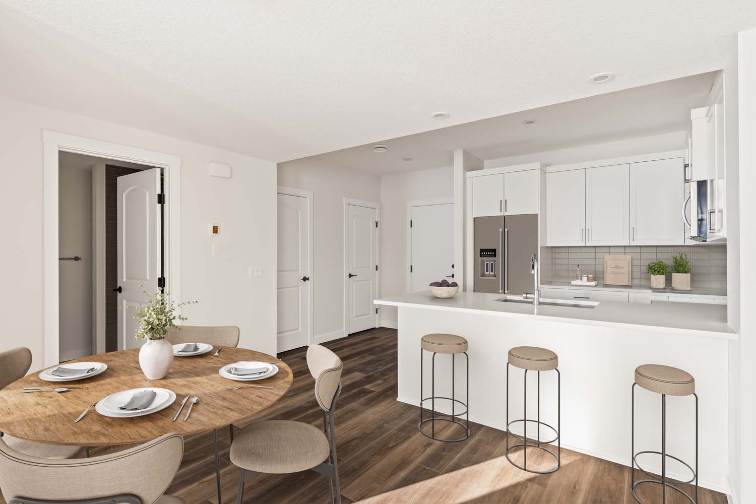 A photo of a quick possession home by Brookfield Residential located at 27 Setonvista Way SE in Seton Ridge, Calgary, Alberta.