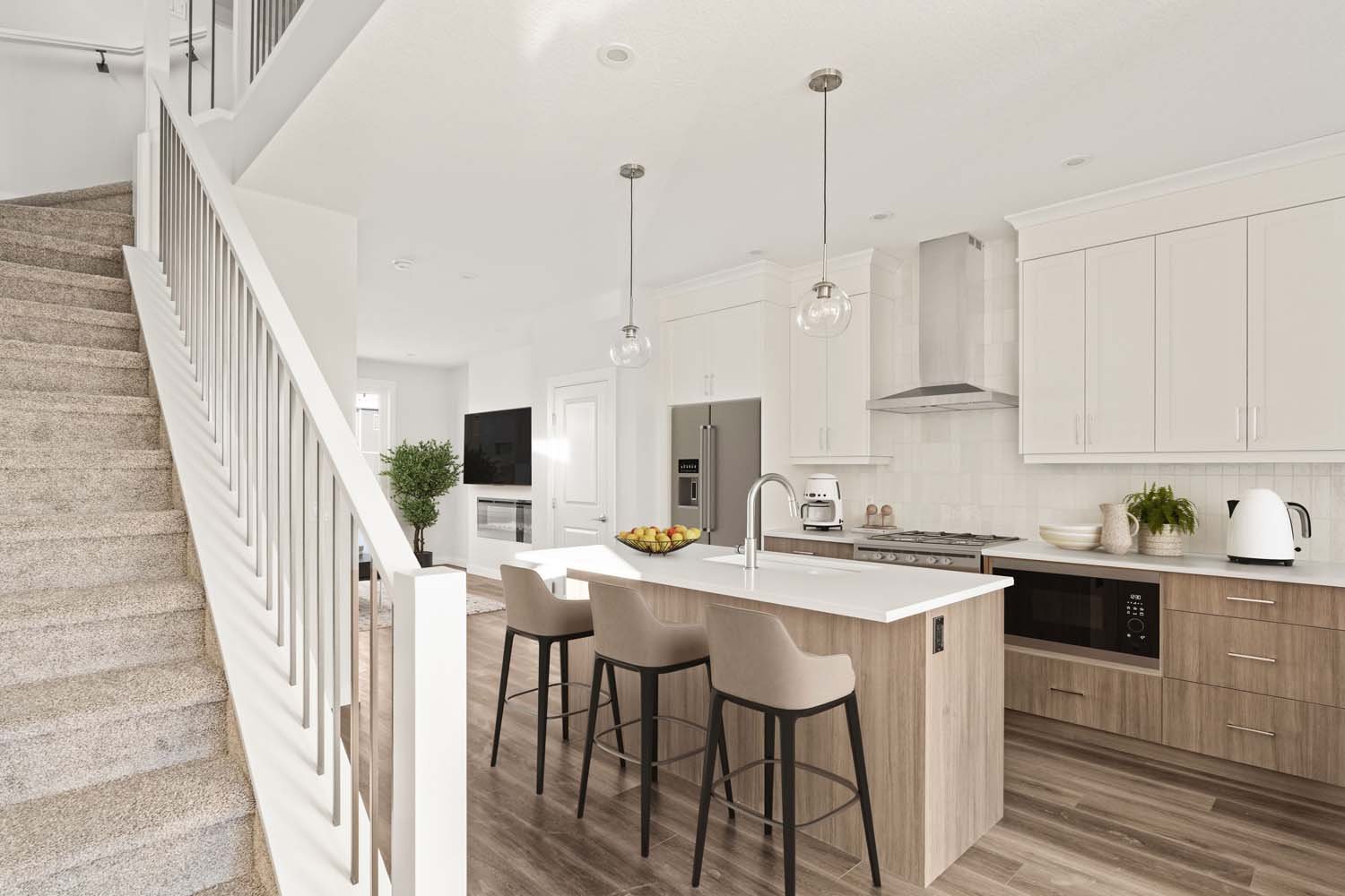 A photo of a quick possession home by Brookfield Residential located at 62 Setonvista Grove SE in Seton Ridge, Calgary, Alberta.