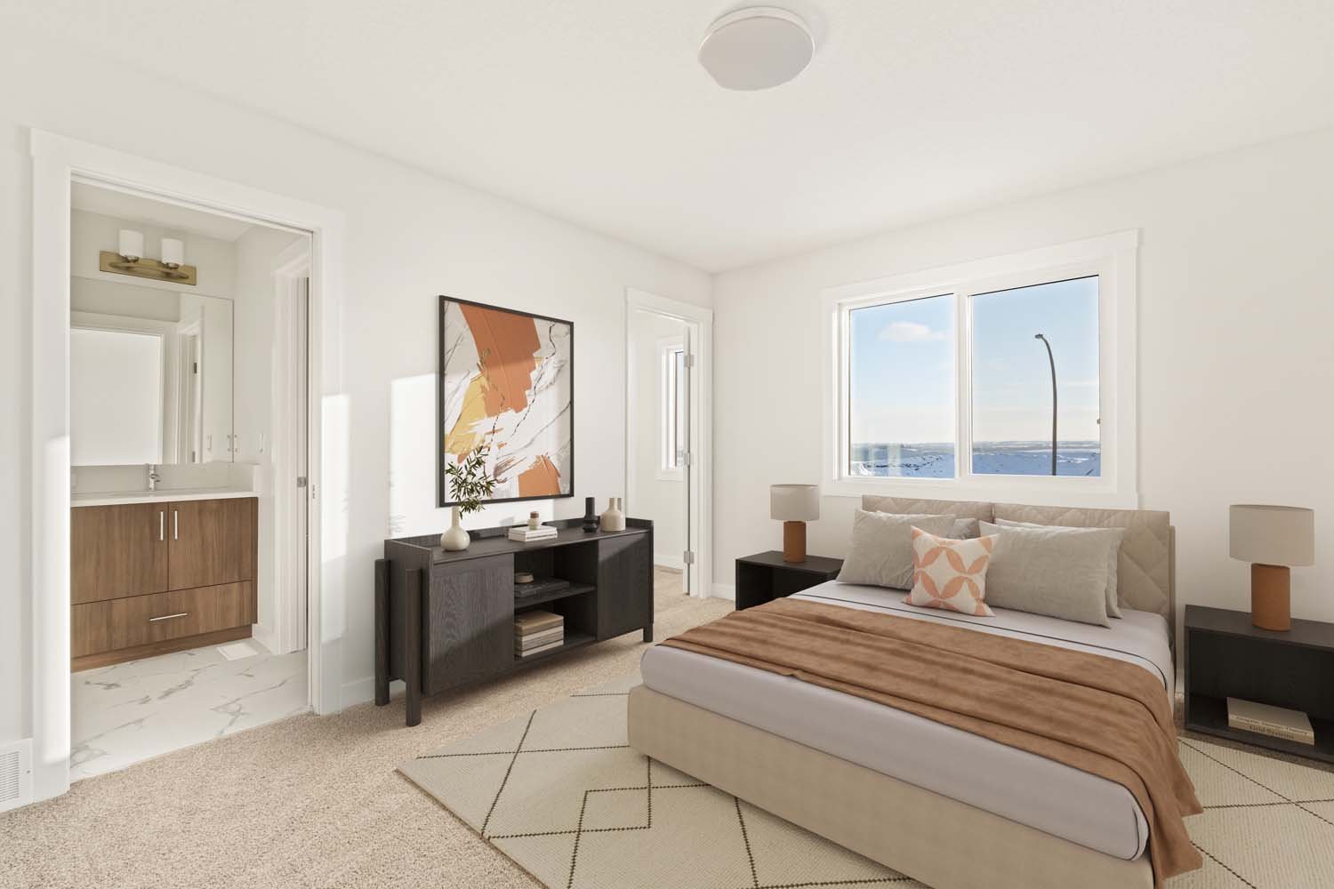 A photo of a quick possession home by Brookfield Residential located at 62 Setonvista Grove SE in Seton Ridge, Calgary, Alberta.