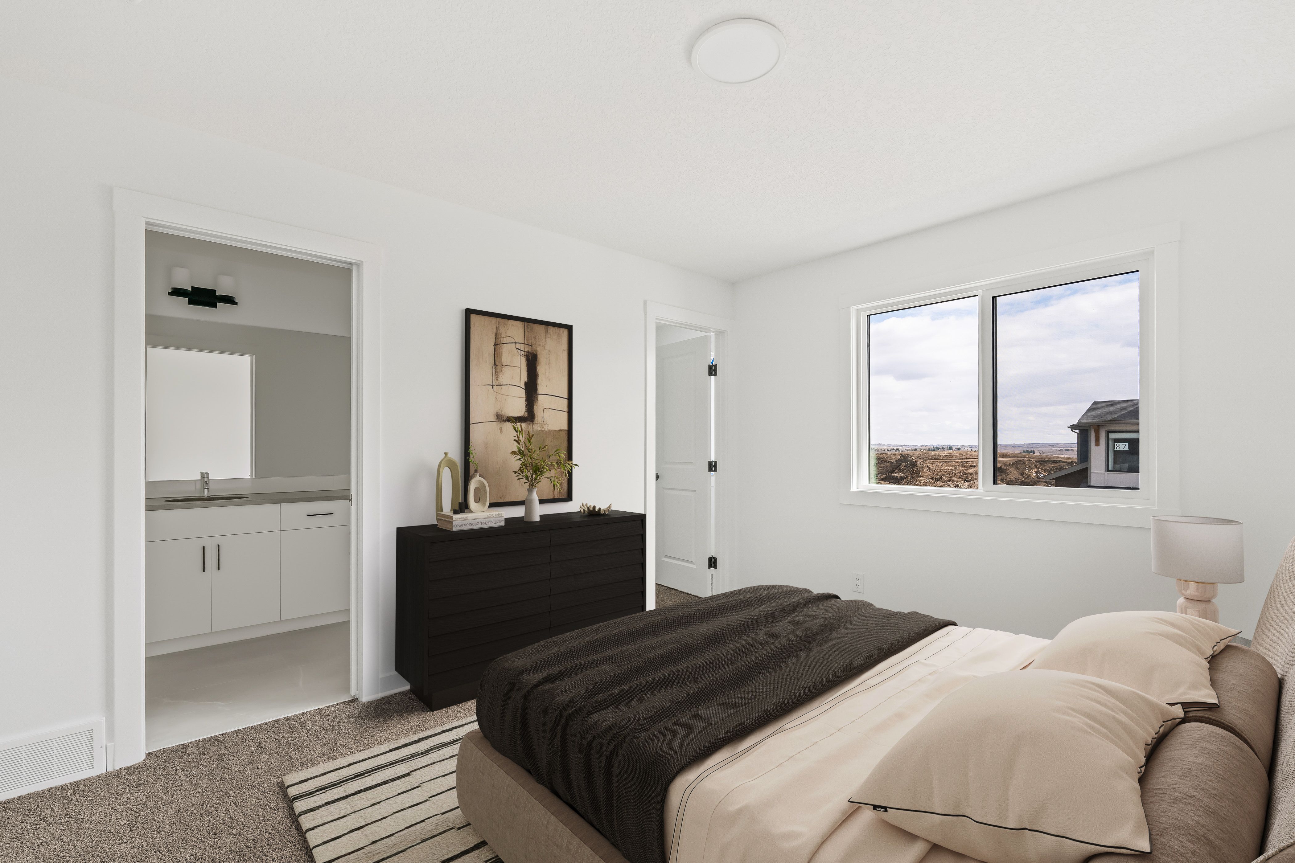 A photo of a quick possession home by Brookfield Residential located at 86 Setonvista Grove SE in Seton Ridge, Calgary, Alberta.