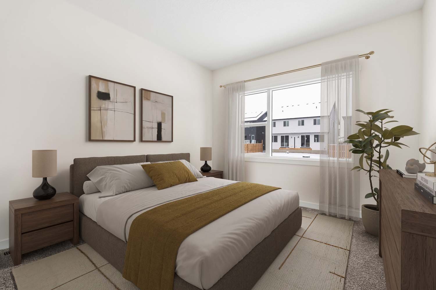 A photo of a quick possession home by Brookfield Residential located at 19744 44 Street SE in Seton, Calgary, Alberta.