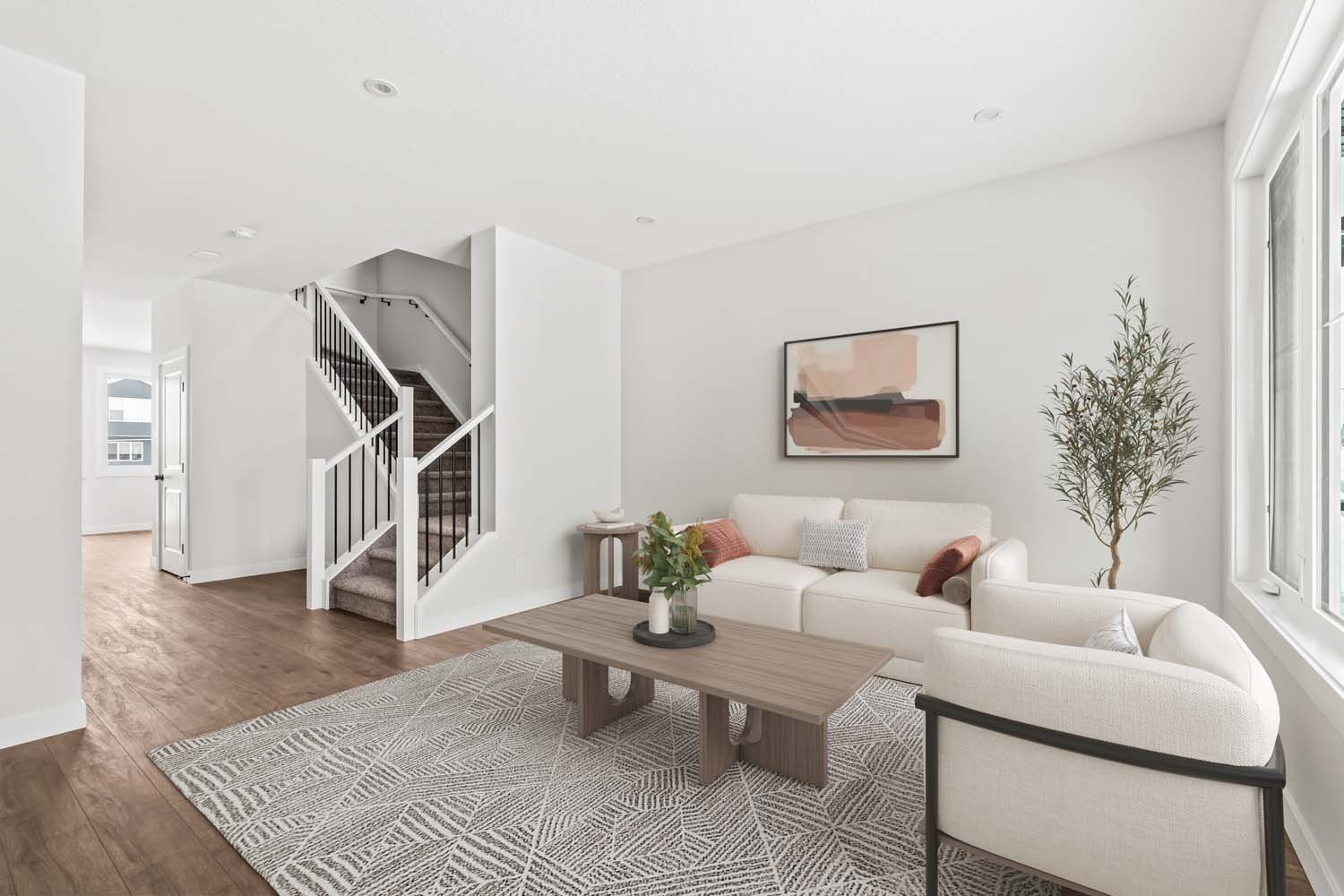 A photo of a quick possession home by Brookfield Residential located at 19749 45 Street SE in Seton, Calgary, Alberta.