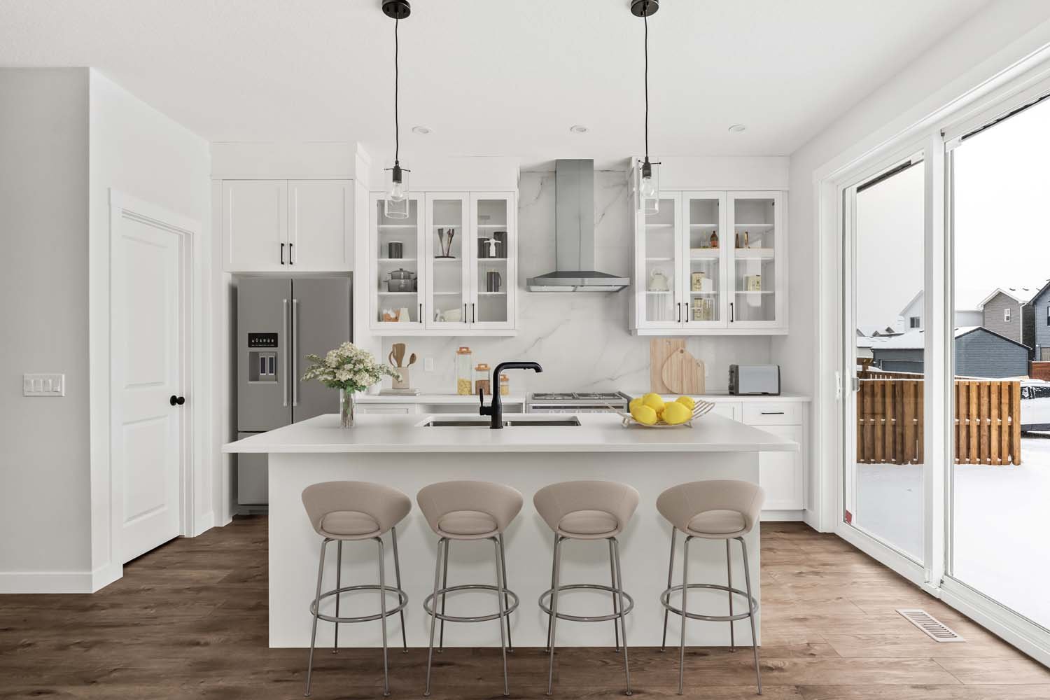 A photo of a quick possession home by Brookfield Residential located at 19749 45 Street SE in Seton, Calgary, Alberta.