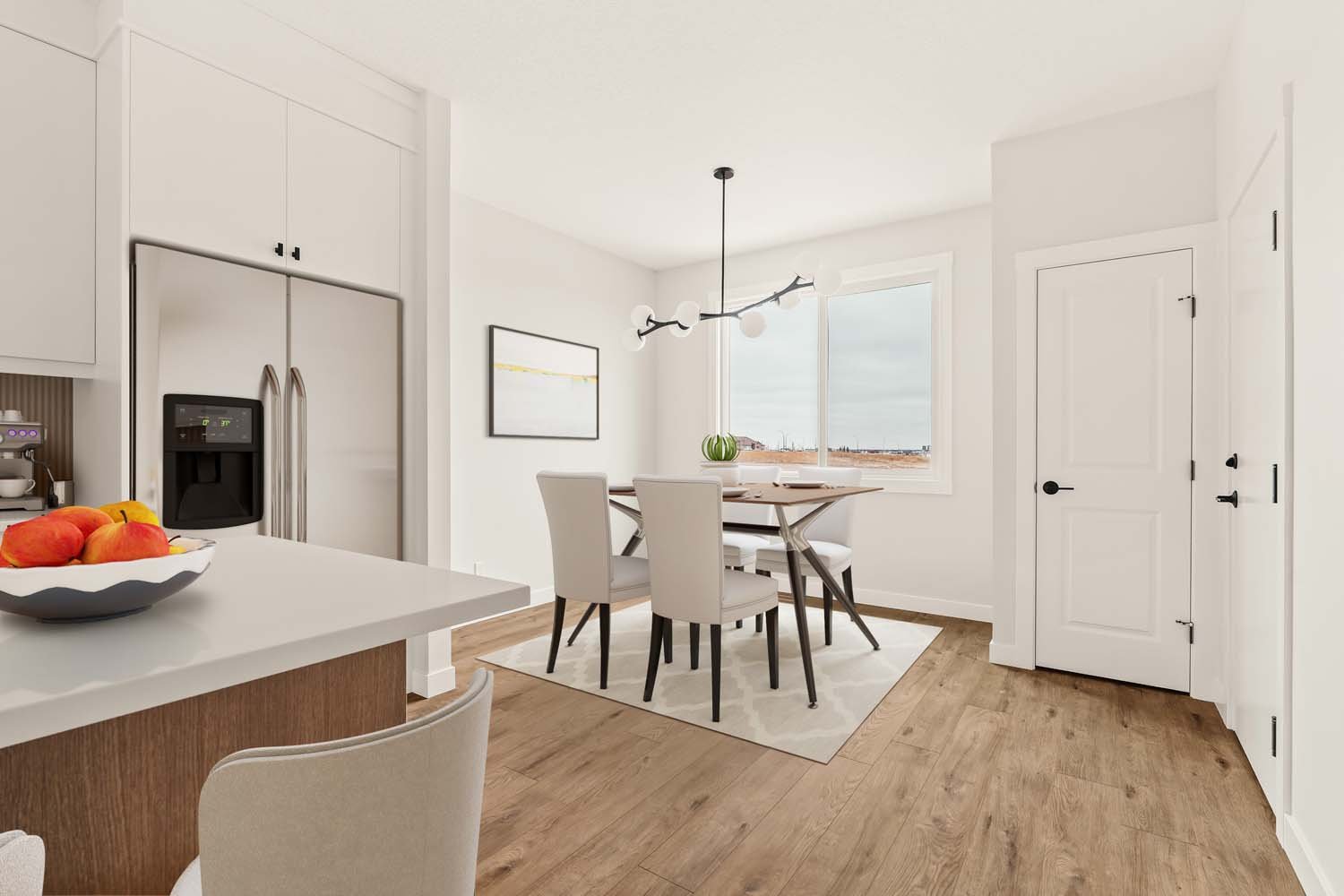 A photo of a quick possession home by Brookfield Residential, located at 19760 45 Street SE in Seton, Calgary, Alberta.