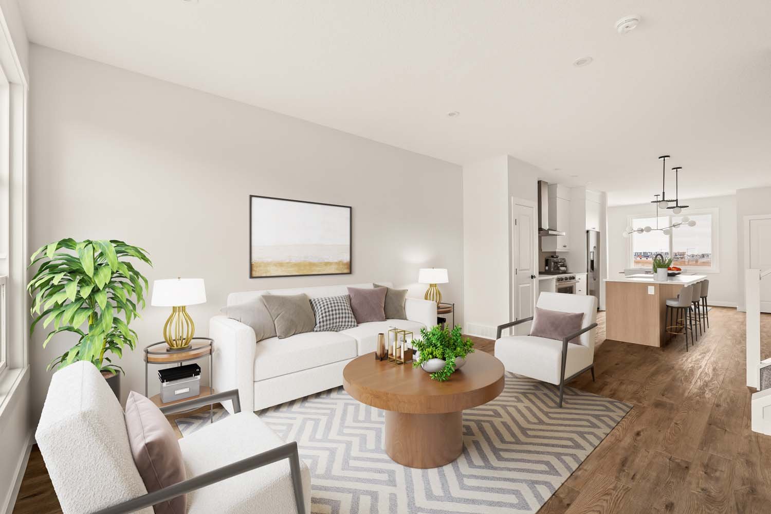 A photo of a quick possession home by Brookfield Residential, located at 19760 45 Street SE in Seton, Calgary, Alberta.