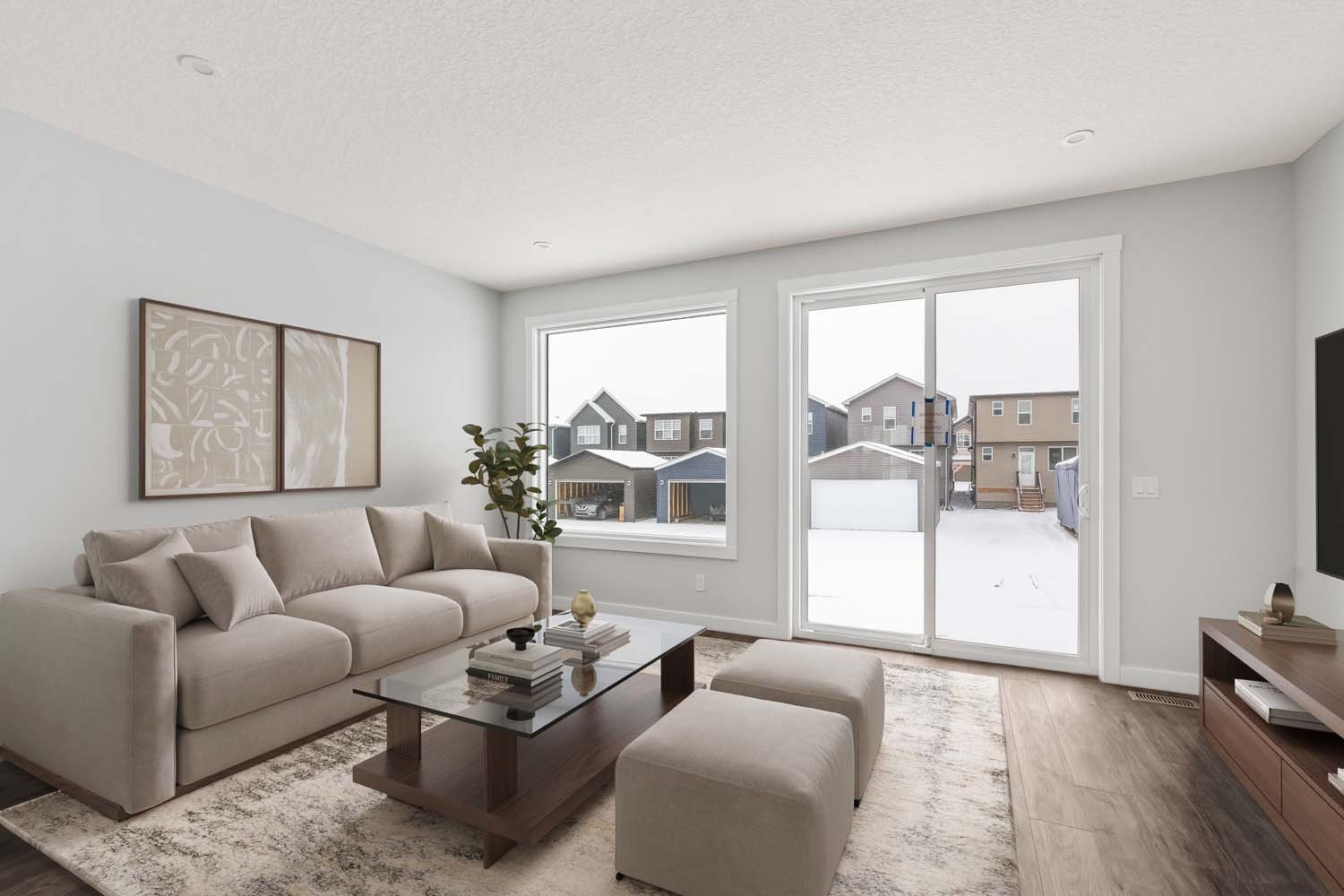 A photo of a quick possession home by Brookfield Residential located at 19819 45 Street SE in Seton, Calgary, Alberta.