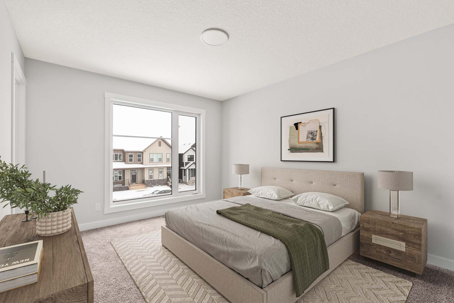 A photo of a quick possession home by Brookfield Residential located at 19819 45 Street SE in Seton, Calgary, Alberta.