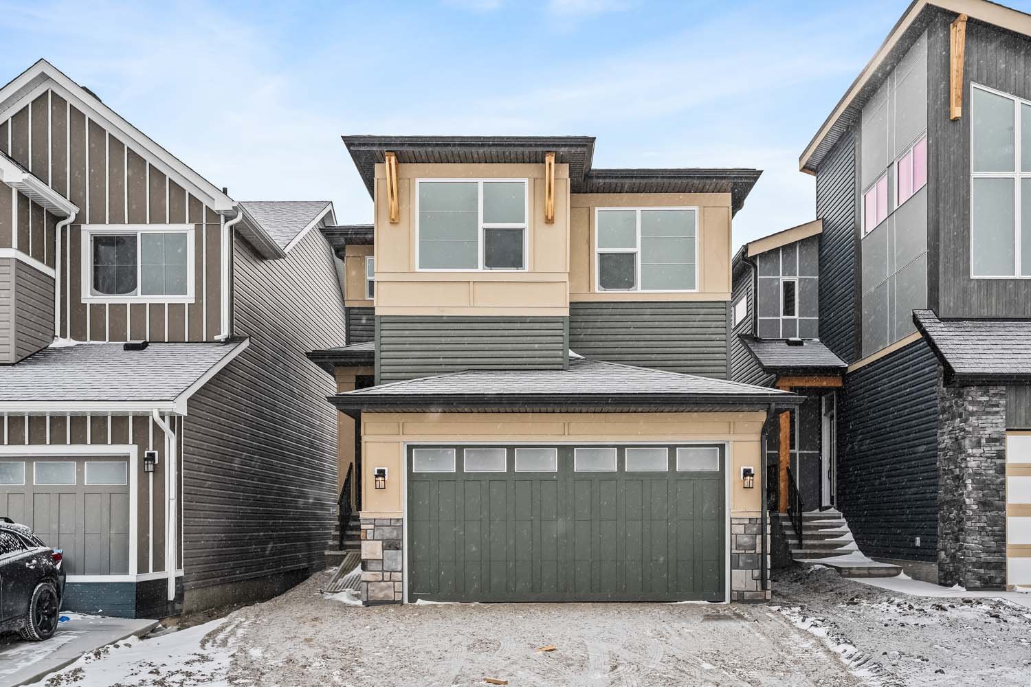 A photo of a quick possession home by Brookfield Residential, located at 215 Silver Spruce Grove SW in Silver Spruce, Calgary, Alberta.