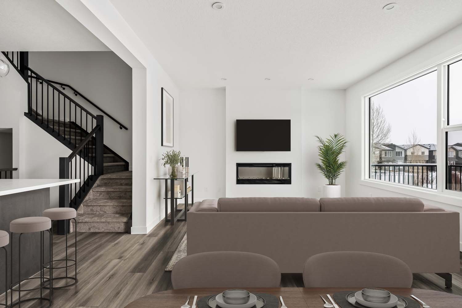 A photo of a quick possession home by Brookfield Residential, located at 215 Silver Spruce Grove SW in Silver Spruce, Calgary, Alberta.