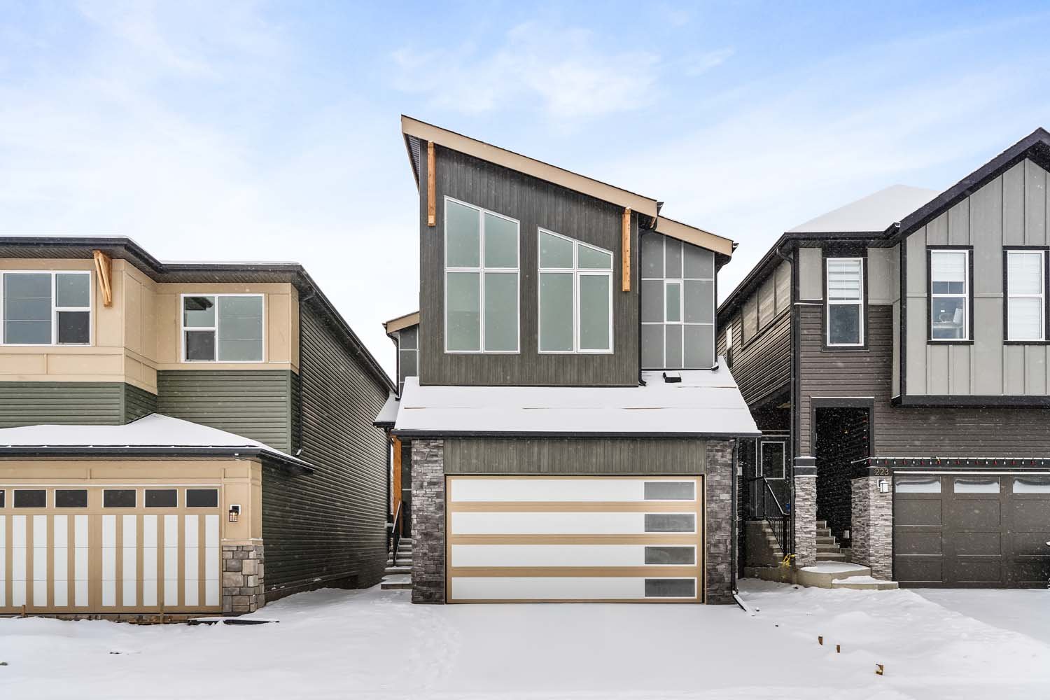 A photo of a quick possession home by Brookfield Residential located at 219 Silver Spruce Grove SW in Silver Spruce, Calgary, Alberta.