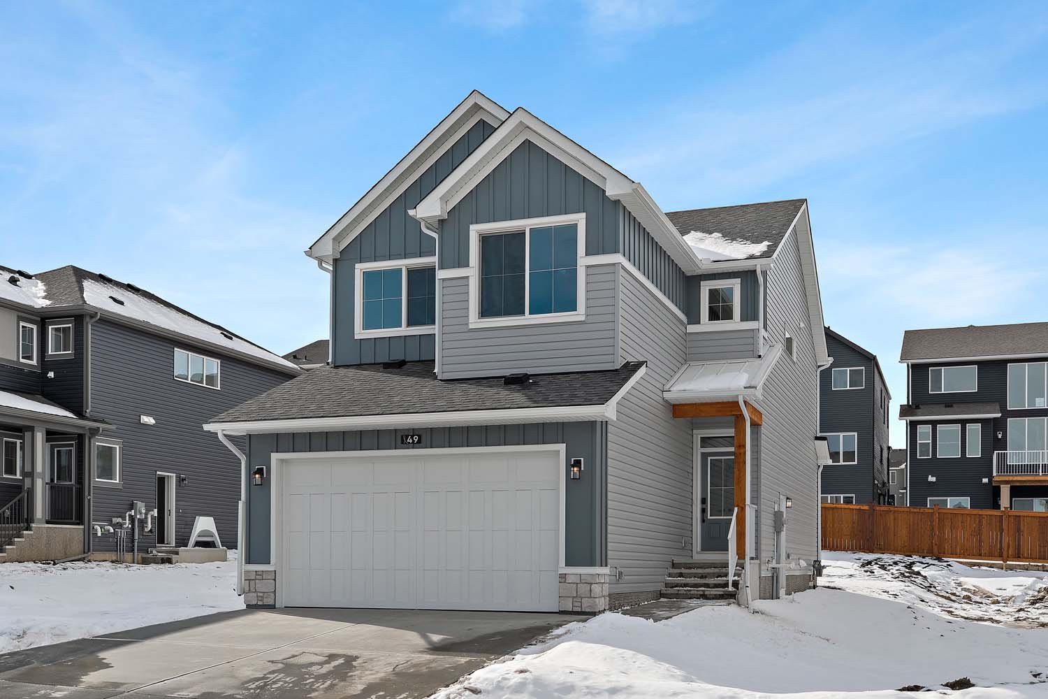 A photo of a quick possession home by Brookfield Residential, located at 49 Starling Passage NW in Starling, Calgary, Alberta.